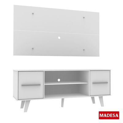 "Rack e Painel para TV até 50"" Copenhagen Branco Madesa"