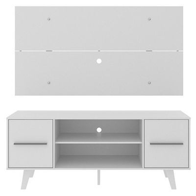 "Rack e Painel para TV até 50"" Copenhagen Branco Madesa"