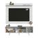 Rack Dubai e Painel p/ TV até 65\ Branco Madesa