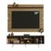"Rack Dubai e Painel para TV até 65"" Rustic e Branco Madesa"