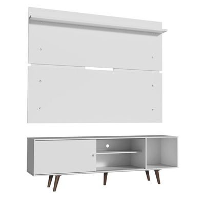 "Rack Dubai e Painel para TV até 65\ Branco Madesa"""