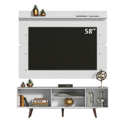 "Rack Dubai e Painel para TV até 65\ Branco Madesa"""