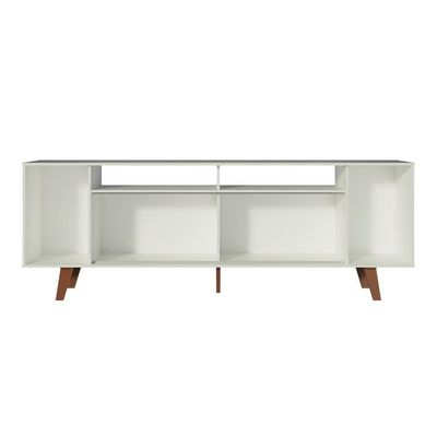 "Rack Cancun para TV até 65"" com Pés Branco/Rustic Madesa"