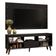 Rack Com Painel Para Tv Até 65 Polegadas Com Pés Preto Texas Madesa Preto