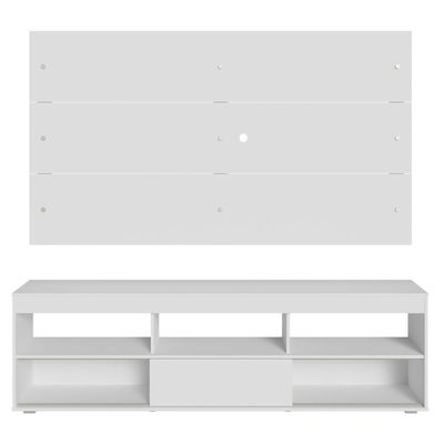 Rack Com Painel Para Tv Até 65 Polegadas Branco Orlando Madesa Branco