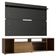 "Rack Cancun e Painel para TV até 65"" Rustic/Preto Madesa"
