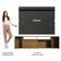 "Rack Cancun e Painel para TV até 65"" Rustic/Preto Madesa"