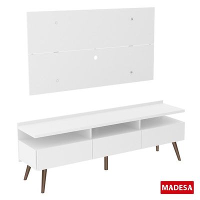Rack e Painel para TV Londres Branco Madesa