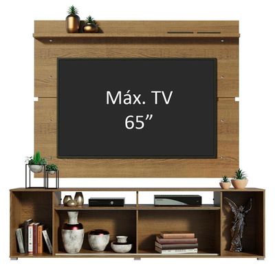 Rack Cancun e Painel para TV até 65\ Madesa