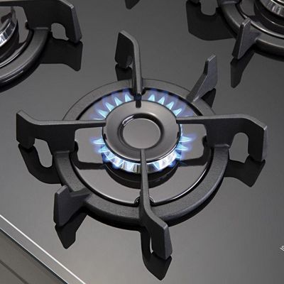 Fogão 4 Bocas Dako Magister Preto com Mesa de Vidro e Tripla Chama Bivolt