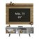 "Rack Dubai e Painel Tv Até 65"" com Pés Branco/rustic Madesa"