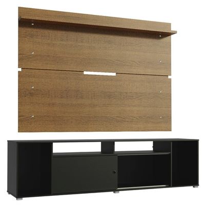 "Rack Cancun e Painel para Tv até 65"" Preto Madesa"