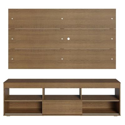 Rack Com Painel Para Tv Até 65 Polegadas Rustic Orlando Madesa Rustic