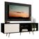 "Rack Dubai com Pés e Painel Tv até 58"" Preto/branco Madesa"