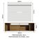 "Rack Cancun e Painel para TV até 65"" Rustic/Branco Madesa"