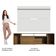 "Rack Cancun e Painel para TV até 65"" Rustic/Branco Madesa"