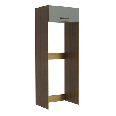 Porta Geladeira Ágata 1 Porta Basculante Rustic Cinza