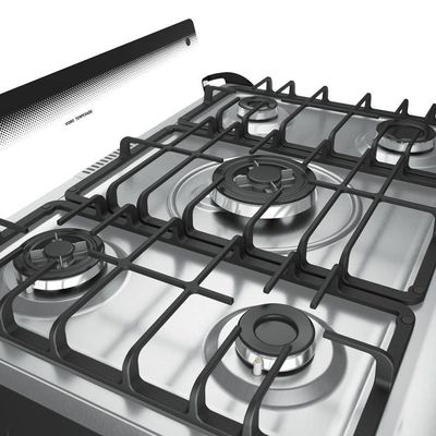 Fogão Mueller 5 Bocas Decorato Gourmet Inox Com Timer E Tripla Chama Inox Bivolt