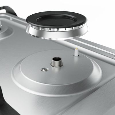 Fogão Mueller 5 Bocas Decorato Gourmet Inox Com Timer E Tripla Chama Inox Bivolt