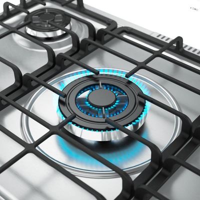 Fogão Mueller 5 Bocas Decorato Gourmet Inox Com Timer E Tripla Chama Inox Bivolt