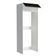 Porta Geladeira Madesa Glamy 1 Porta Basculante Branco Preto