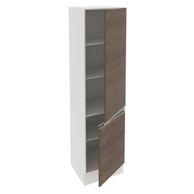 Paneleiro Smart 100% MDF 2 Portas Branco/Rustic Madesa