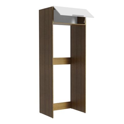Porta Geladeira Stella 1 Porta Basculante Rustic Branco