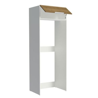 Porta Geladeira Stella 1 Porta Basculante Branco Rustic