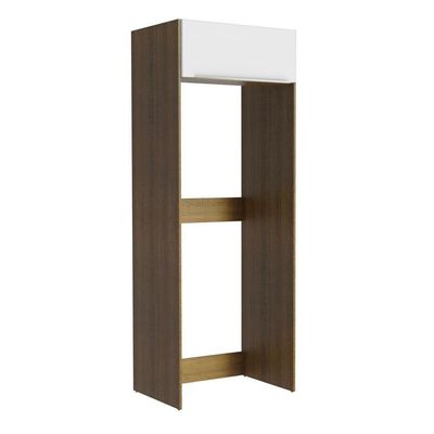 Porta-geladeira 1 Porta Basculante Rustic/Branco Veludo