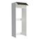 Porta Geladeira Madesa Lux 1 Porta Basculante Branco Preto