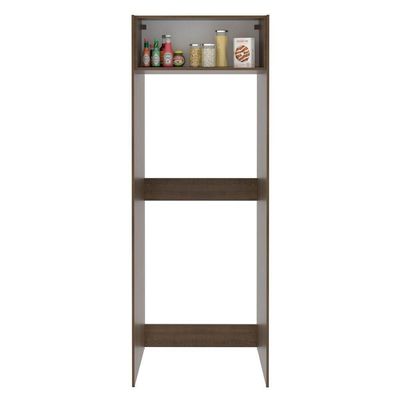 Porta Geladeira Madesa Lux 1 Porta Basculante Rustic/cinza