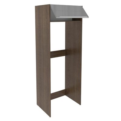 Porta Geladeira Madesa Lux 1 Porta Basculante Rustic/cinza