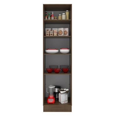 Paneleiro Agata 60 cm 3 Portas Rustic/Cinza Madesa