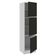 Paneleiro Madesa Glamy 60 Cm 3 Portas Branco Preto
