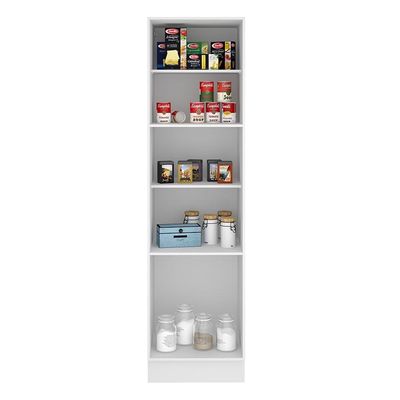 Paneleiro Madesa Glamy 60 Cm 3 Portas Branco Preto