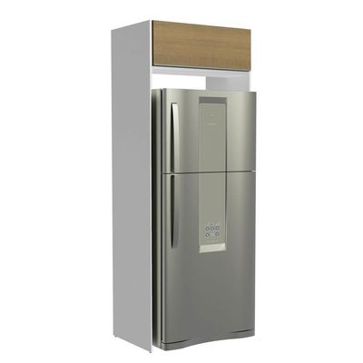 Porta Geladeira Glamy 1 Porta Basculante Branco Rustic