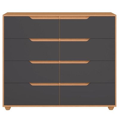 Cômoda Grande 8 Gavetas Doble Flex Freijó Titanium