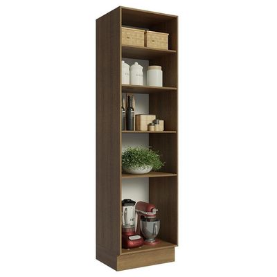 Paneleiro 60 Cm Com Nichos Abertos Para Cozinha Rustic