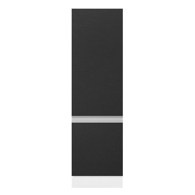 Paneleiro 100% Mdf 60 Cm 2 Portas Branco/preto