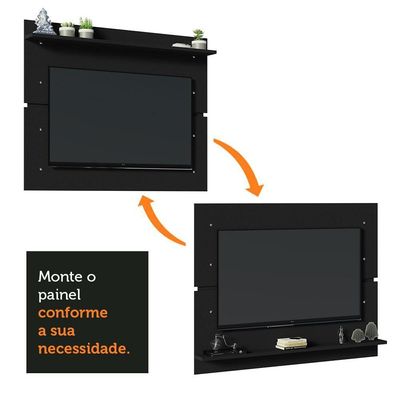 "Painel para TV até 65"" Preto Madesa"