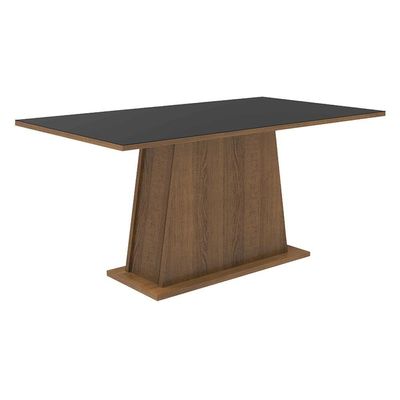 Kit Sala De Jantar Mesa 6 Cadeiras preto/imperial Madesa