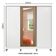 Guarda Roupa Casal 100%Mdf Madesa Eros 3 Portas de Correr