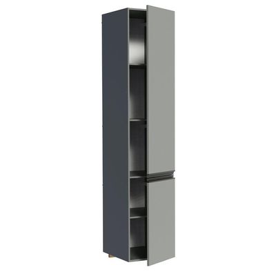 Paneleiro 40 Cm 2 Portas Suspenso Cinza Nice Madesa Cinza