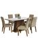 Kit Sala De Jantar Mesa 6 Cadeiras branco/imperial Madesa