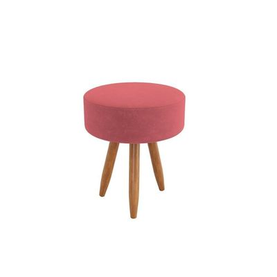 Kit 2 Poltronas Decorativa Sala Nina Com Puff Balaqui Decor Rosa