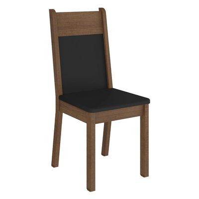 Kit 4 Cadeiras Rustic Preto Madesa