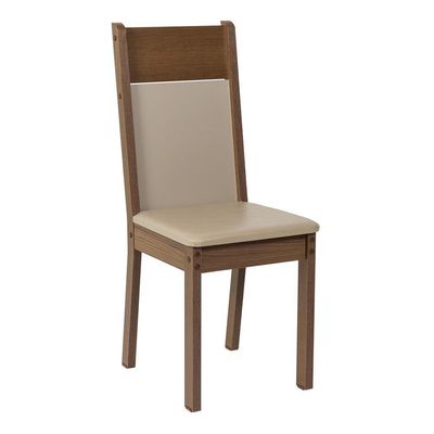 Kit Sala De Jantar Mesa 4 Cadeiras Greta Madesa Crema/Bege