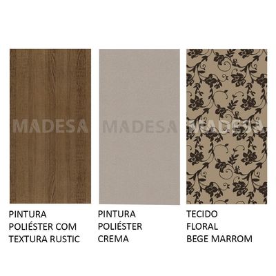 Conjunto Sala de Jantar Mesa Tampo Madeira 6 Cadeiras