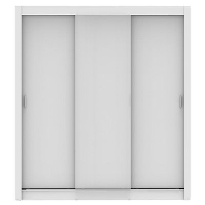 Guarda-Roupa Casal Mônaco 3 Portas de Correr Branco Madesa
