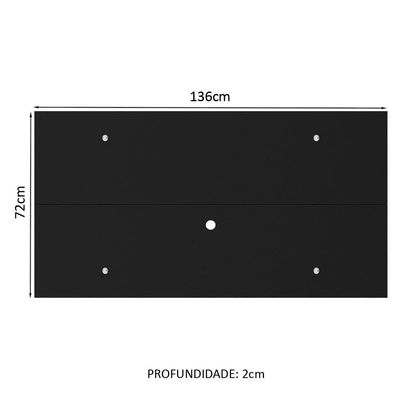 Painel para TV até 55 Polegadas Preto Madesa